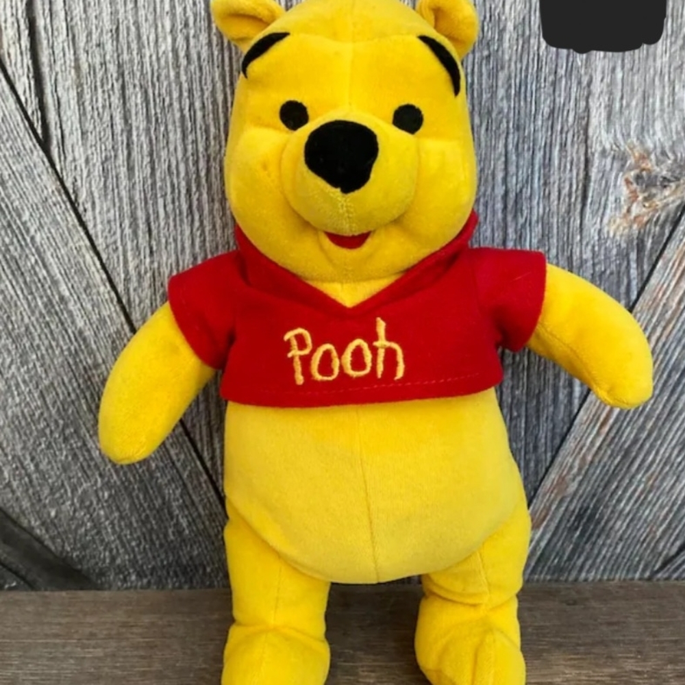 Disney Winnie the Pooh Plush Toy - Yellow and Red